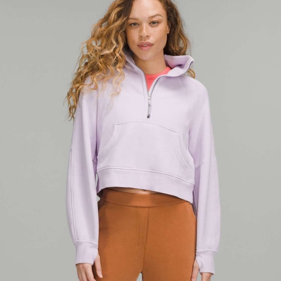 Lululemon Scuba Oversized Funnel Neck Half-Zip Lavender Dew - Picture 1 of 6